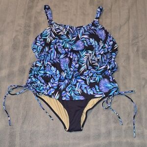 Swimsuits For All Kids' Tropical Leaf One-Piece